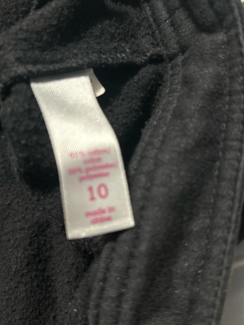Justice Black Stud-Detail Leather Jacket